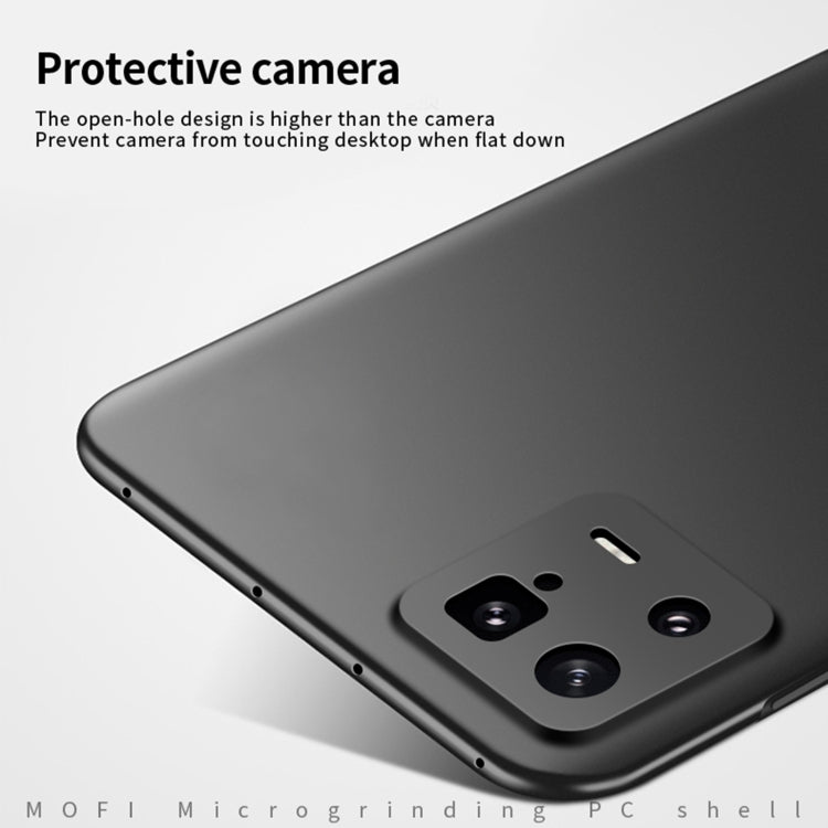 For Xiaomi 13 MOFI Frosted Ultra-thin PC Hard Case(Black) - 13 Cases by MOFI | Online Shopping South Africa | PMC Jewellery