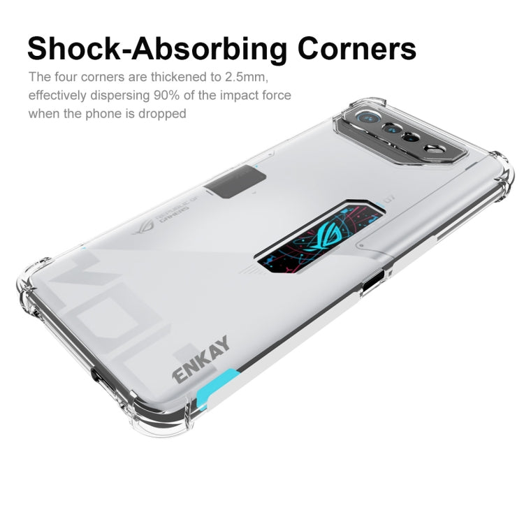 For Asus ROG Phone 7 Ultimate ENKAY Hat-Prince Transparent TPU Shockproof Phone Case - free shipping - PMC TechLife - Order now!