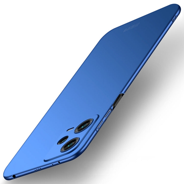 For Xiaomi Redmi Note 12 Pro 5G Global MOFI Micro-Frosted PC Ultra-thin Hard Phone Case(Blue) - Xiaomi Cases by MOFI | Online Shopping South Africa | PMC Jewellery | Buy Now Pay Later Mobicred