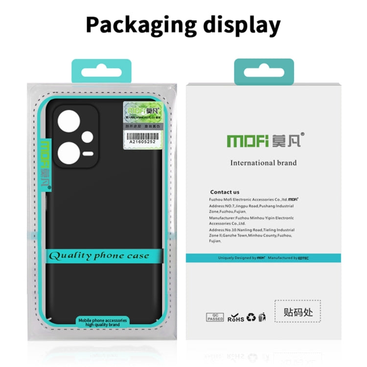 For Xiaomi Redmi Note 13 5G MOFI Micro-Frosted PC Ultra-thin Hard Phone Case(Blue) - Xiaomi Cases by MOFI | Online Shopping South Africa | PMC TechLife | Buy Now Pay Later Mobicred