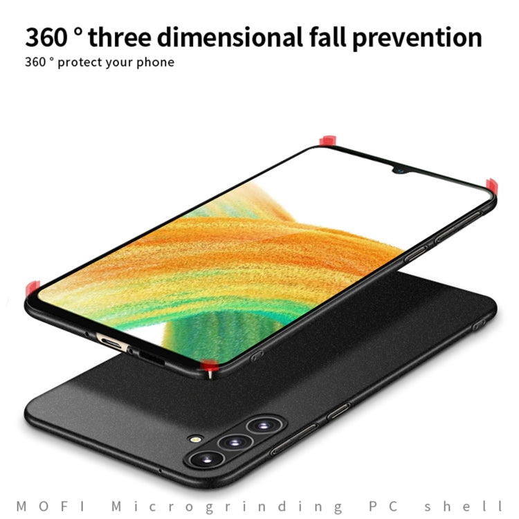 For Samsung Galaxy A35 5G MOFI Fandun Series Frosted PC Ultra-thin All-inclusive Phone Case(Black) - Galaxy Phone Cases by MOFI | Online Shopping South Africa | PMC Jewellery