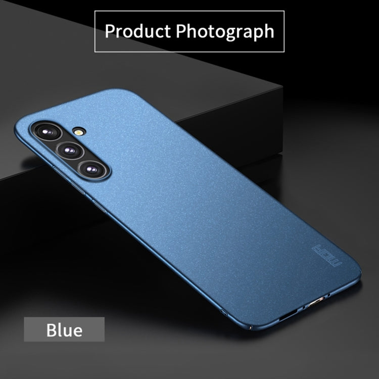 For Samsung Galaxy A35 5G MOFI Fandun Series Frosted PC Ultra-thin All-inclusive Phone Case(Blue) - Galaxy Phone Cases by MOFI | Online Shopping South Africa | PMC Jewellery