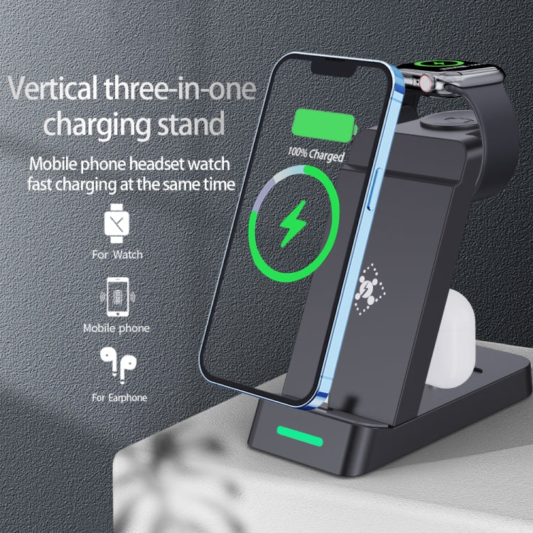 B20 18W 3 in 1 Wireless Charger Stand Charger Dock for iPhone Apple Watch Series(White) - free shipping - PMC TechLife - Order now!