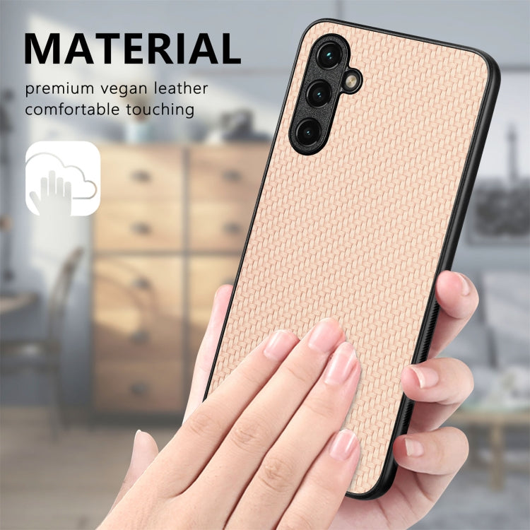 For Samsung Galaxy S25 5G Carbon Fiber Texture Leather Back Cover Phone Case(Blue) - Galaxy Phone Cases by PMC Jewellery | Online Shopping South Africa | PMC Jewellery | Buy Now Pay Later Mobicred