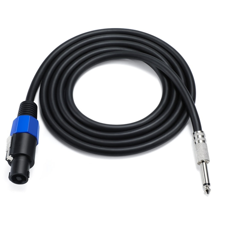 JUNSUNMAY Speakon Male to 6.35mm Male Audio Speaker Adapter Cable with Snap Lock, Length:6FT - Microphone Audio Cable & Connector by JUNSUNMAY | Online Shopping South Africa | PMC Jewellery | Buy Now Pay Later Mobicred