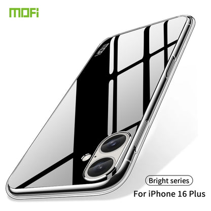 For iPhone 16 Plus MOFI Ming Series Ultra-thin TPU Phone Case(Transparent) - iPhone 16 Plus Cases by MOFI | Online Shopping South Africa | PMC Jewellery | Buy Now Pay Later Mobicred