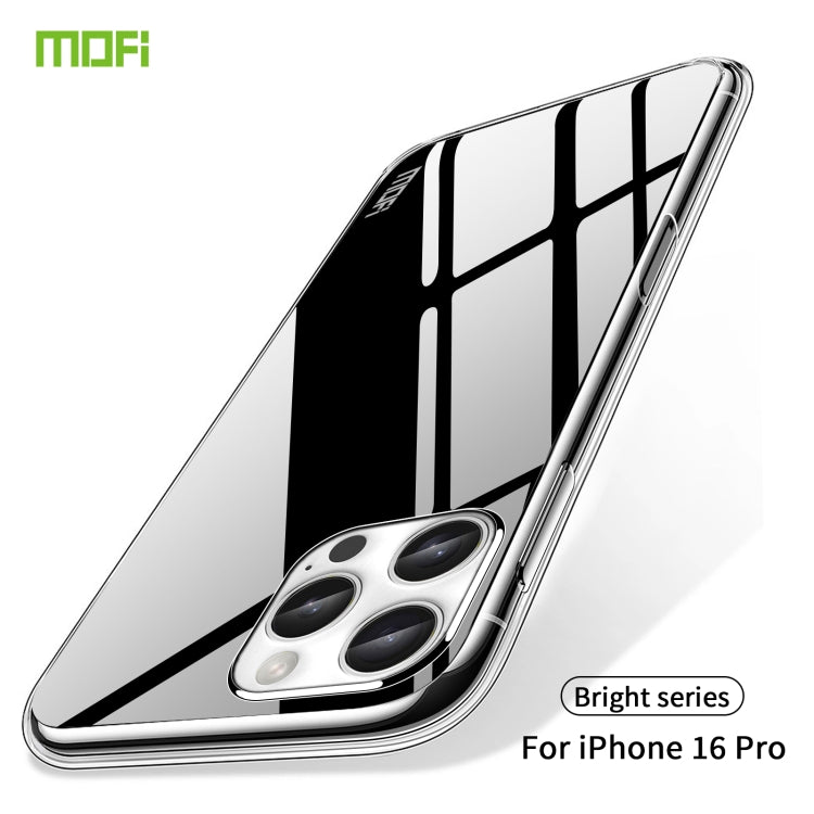 For iPhone 16 Pro MOFI Ming Series Ultra-thin TPU Phone Case(Transparent) - More iPhone Cases by MOFI | Online Shopping South Africa | PMC Jewellery | Buy Now Pay Later Mobicred