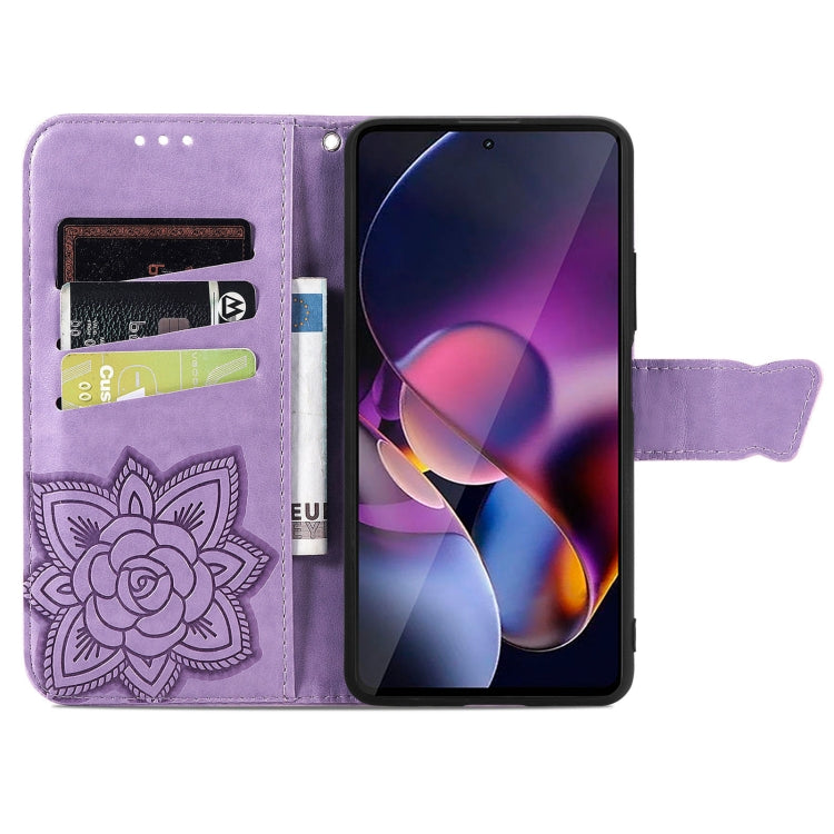 For Motorola Moto G Stylus 5G 2024 Butterfly Love Flower Embossed Leather Phone Case(Light Purple) - Motorola Cases by PMC Jewellery | Online Shopping South Africa | PMC Jewellery | Buy Now Pay Later Mobicred