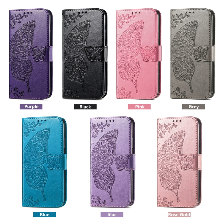 For vivo X100 Butterfly Love Flower Embossed Leather Phone Case(Purple) - X100 Cases by imak | Online Shopping South Africa | PMC Jewellery | Buy Now Pay Later Mobicred