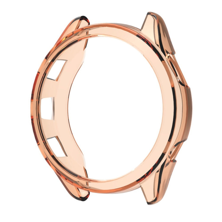 For Garmin Forerunner 265 ENKAY Hat-Prince Transparent TPU Frame Drop Protection Case(Orange) - Watch Cases by ENKAY | Online Shopping South Africa | PMC TechLife | Buy Now Pay Later Mobicred