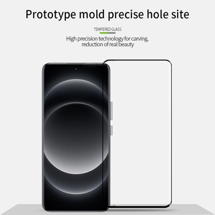 For Xiaomi 14 Ultra MOFI 9H 3D Hot Bending Tempered Glass Film(Black) - 14 Ultra Tempered Glass by MOFI | Online Shopping South Africa | PMC Jewellery | Buy Now Pay Later Mobicred