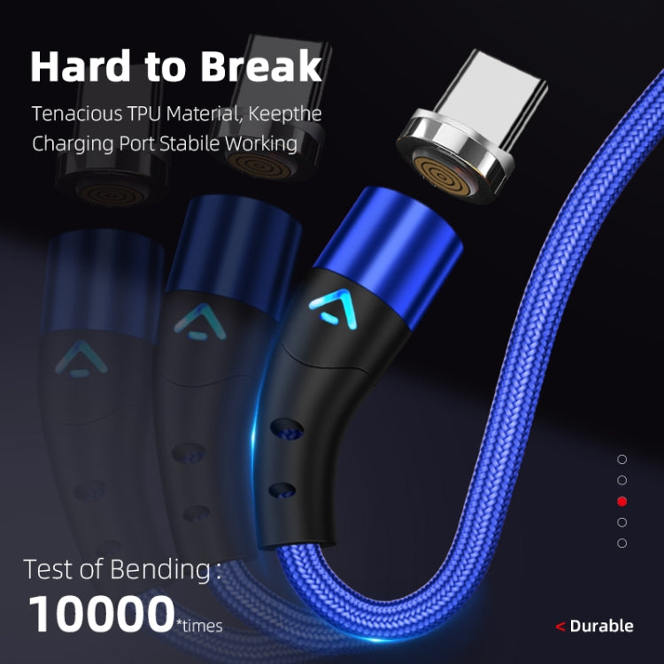 ENKAY 3A USB to 8 Pin Magnetic Fast Charging Data Cable with LED Light, Length:1m(Black) - free shipping - PMC Jewellery - Order now!