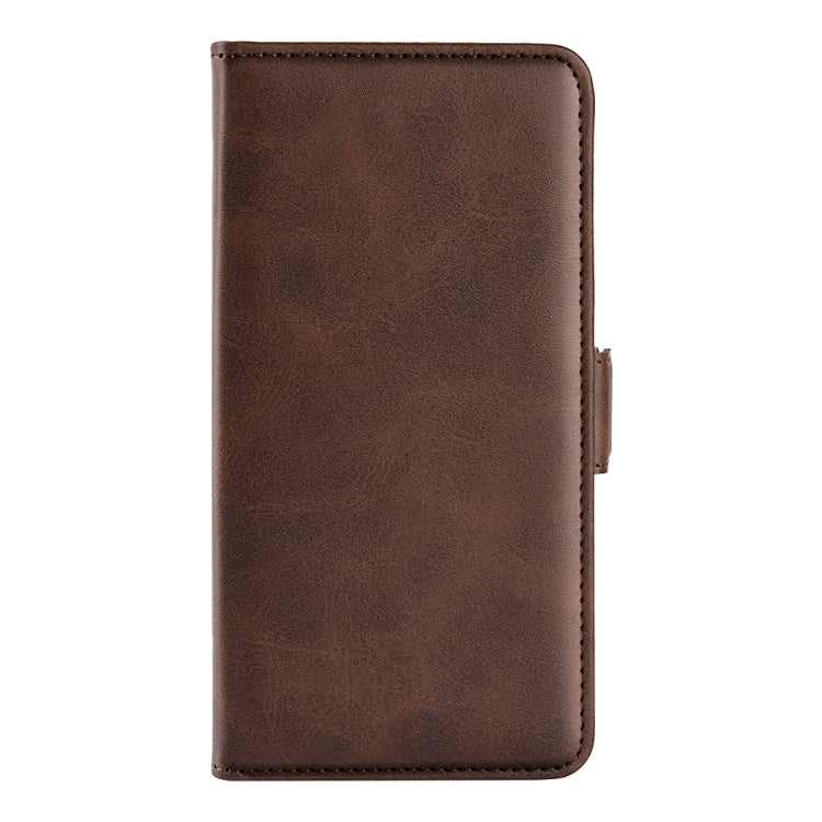 For iPhone 16 Pro Dual-side Magnetic Buckle Horizontal Flip Leather Phone Case(Brown) - iPhone 16 Pro Cases by PMC TechLife | Online Shopping South Africa | PMC TechLife | Buy Now Pay Later Mobicred