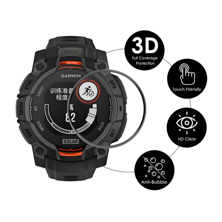 For Garmin Instinct E 45mm 2pcs ENKAY 3D Full Coverage Soft PC Edge PMMA HD Screen Protector Film - free shipping - PMC TechLife - Order now!