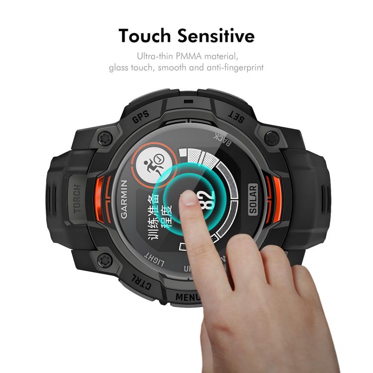 For Garmin Instinct E 45mm 2pcs ENKAY 3D Full Coverage Soft PC Edge PMMA HD Screen Protector Film - free shipping - PMC TechLife - Order now!