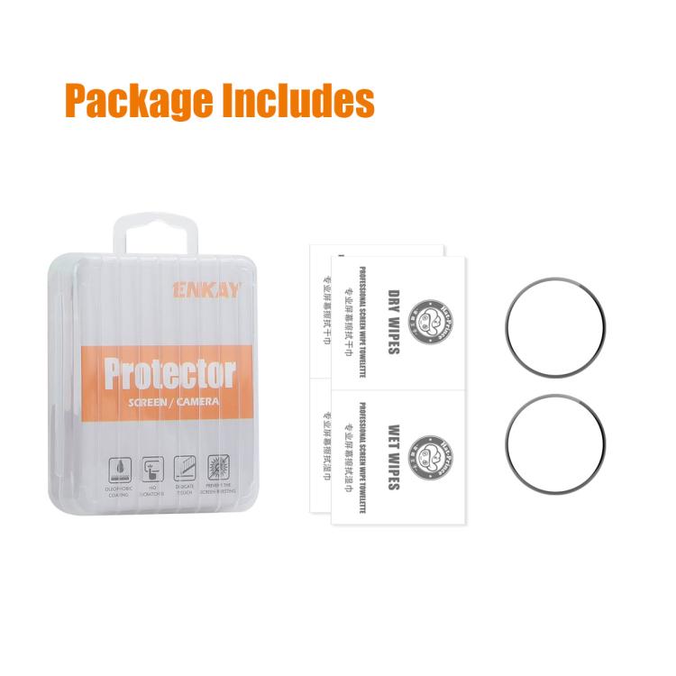For Garmin Instinct E 45mm 2pcs ENKAY 3D Full Coverage Soft PC Edge PMMA HD Screen Protector Film - free shipping - PMC TechLife - Order now!