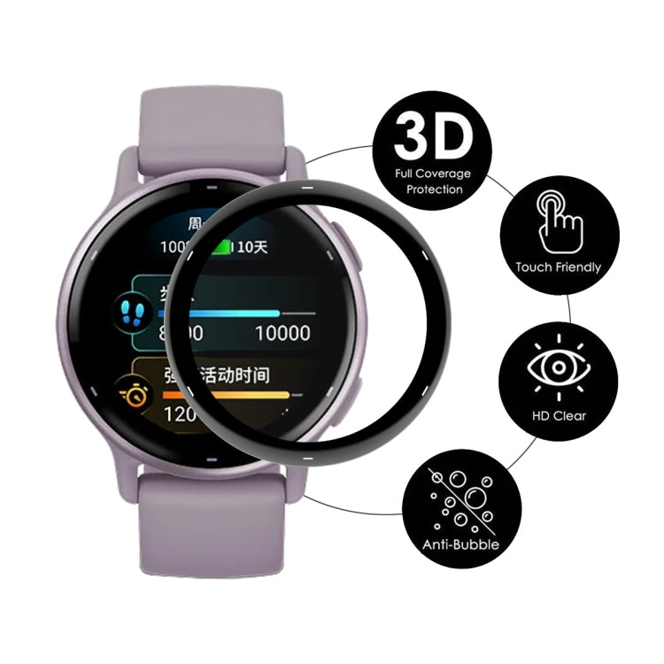 For Garmin Active 5 5pcs ENKAY 3D Full Coverage Soft PC Edge PMMA HD Screen Protector Film - free shipping - PMC TechLife - Order now!