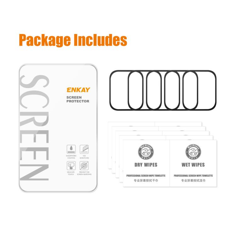For Garmin Venu X1 5pcs ENKAY 3D Full Coverage Soft PC Edge PMMA HD Screen Protector Film - free shipping - PMC TechLife - Order now!