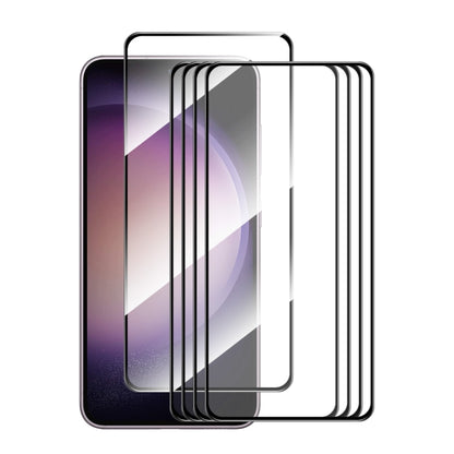 For Samsung Galaxy S24 FE 5G 5pcs ENKAY Hat-Prince Full Glue High Aluminum-silicon Tempered Glass Film - Galaxy S24 FE 5G Tempered Glass by ENKAY | Online Shopping South Africa | PMC Jewellery | Buy Now Pay Later Mobicred