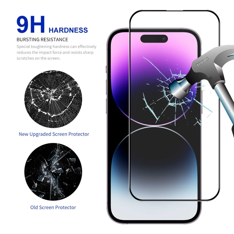 For iPhone 16 Plus 10pcs ENKAY Full Glue High Aluminum-silicon Tempered Glass Film - iPhone 16 Plus Tempered Glass by ENKAY | Online Shopping South Africa | PMC Jewellery | Buy Now Pay Later Mobicred