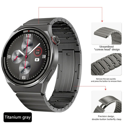 For Huawei Watch GT3 46mm Titanium Alloy Quick Release Watch Band(Gray) - Watch Bands by PMC Jewellery | Online Shopping South Africa | PMC Jewellery