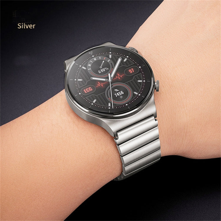 For Huawei Watch 3 Titanium Alloy Quick Release Watch Band(Silver) - Watch Bands by PMC TechLife | Online Shopping South Africa | PMC TechLife