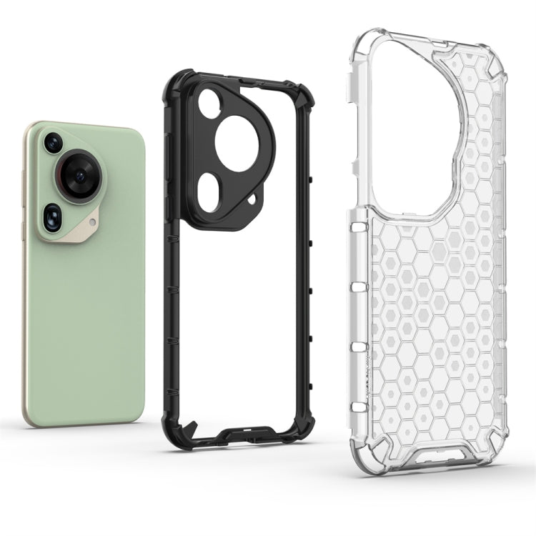 For Huawei Pura 70 Ultra Shockproof Honeycomb Phone Case(Green) - Huawei Cases by PMC Jewellery | Online Shopping South Africa | PMC Jewellery | Buy Now Pay Later Mobicred