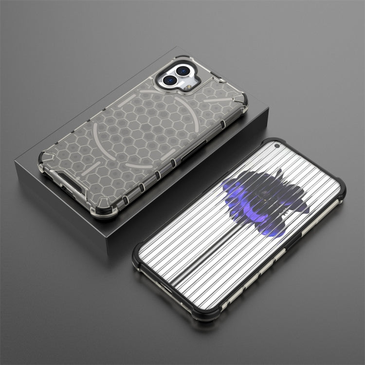 For Nothing Phone 2 Shockproof Honeycomb Phone Case(Black) - More Brand by PMC TechLife | Online Shopping South Africa | PMC TechLife