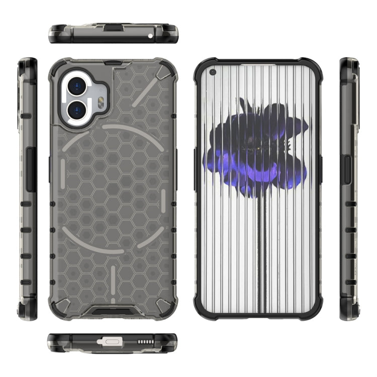 For Nothing Phone 2 Shockproof Honeycomb Phone Case(Black) - More Brand by PMC TechLife | Online Shopping South Africa | PMC TechLife