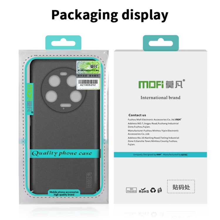 For Xiaomi 14 Ultra MOFI Fandun Series Frosted PC Ultra-thin All-inclusive Phone Case(Gray) - 14 Ultra Cases by MOFI | Online Shopping South Africa | PMC Jewellery