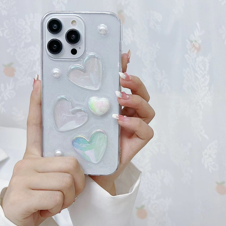 For iPhone 14 Pro Love Epoxy TPU Phone Case(Pink) - free shipping - PMC TechLife - Order now!