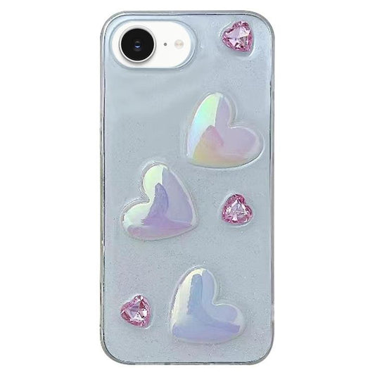 For iPhone 16e Love Epoxy TPU Phone Case(Pink) - iPhone 16e Cases by PMC Jewellery | Online Shopping South Africa | PMC Jewellery | Buy Now Pay Later Mobicred