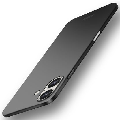 For iPhone 16 MOFI Frosted PC Ultra-thin Hard Phone Case(Black) - iPhone 16 Cases by MOFI | Online Shopping South Africa | PMC Jewellery | Buy Now Pay Later Mobicred