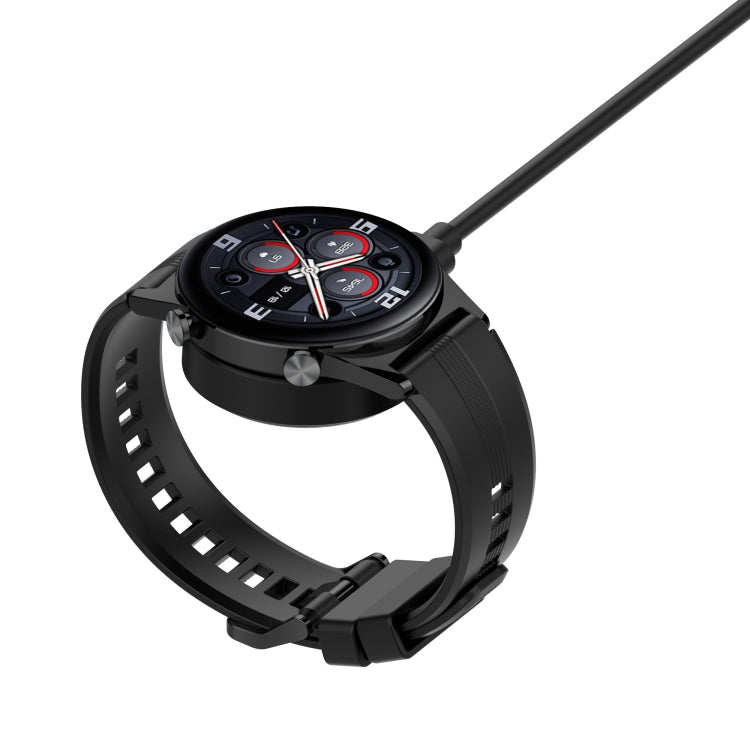 For Honor Watch 4 Split Mmagnetic Suction Watch Charging Cable, Length: 1m(Black) - Charger by PMC TechLife | Online Shopping South Africa | PMC TechLife | Buy Now Pay Later Mobicred