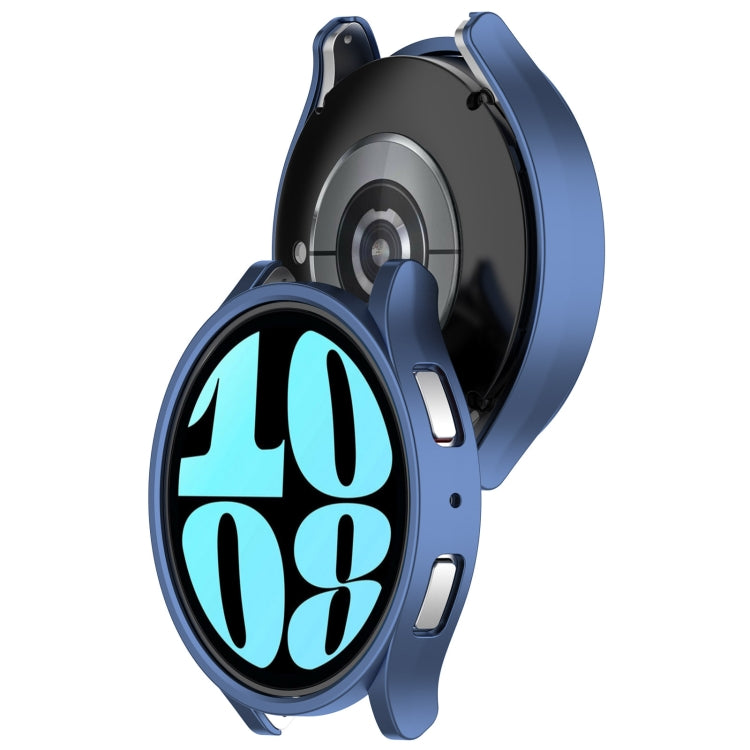 For Samsung Galaxy Watch 6 44mm Half Coverage Hollow PC Watch Protective Case(Midnight Blue) - Watch Cases by PMC TechLife | Online Shopping South Africa | PMC TechLife