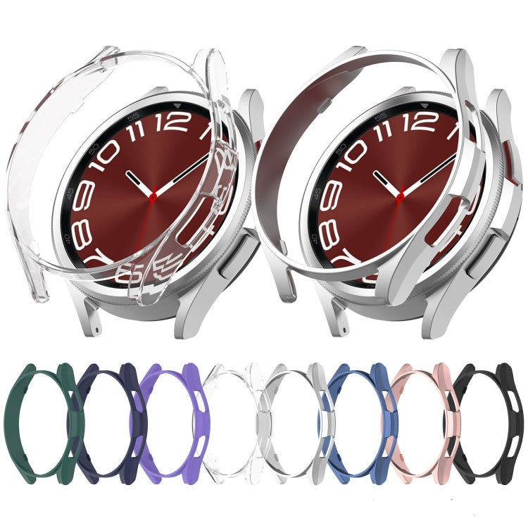 For Samsung Galaxy Watch 6 Classic 43mm Half Coverage Hollow PC Watch Protective Case(Rose Gold) - Watch Cases by PMC TechLife | Online Shopping South Africa | PMC TechLife