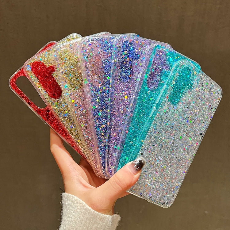 For Samsung Galaxy S24 5G Glitter Sequins Epoxy TPU Phone Case(Blue) - Galaxy S24 5G Cases by PMC TechLife | Online Shopping South Africa | PMC TechLife
