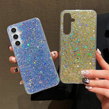 For Samsung Galaxy S24 5G Glitter Sequins Epoxy TPU Phone Case(Red) - Galaxy S24 5G Cases by PMC Jewellery | Online Shopping South Africa | PMC Jewellery