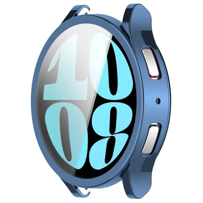 For Samsung Galaxy Watch6 40mm Full Coverage TPU Electroplated Watch Protective Case(Blue) - Watch Cases by PMC Jewellery | Online Shopping South Africa | PMC Jewellery