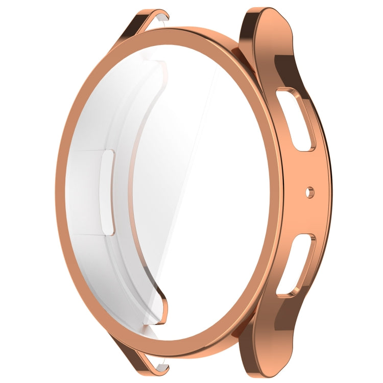 For Samsung Galaxy Watch6 44mm Full Coverage TPU Electroplated Watch Protective Case(Rose Gold) - Watch Cases by PMC Jewellery | Online Shopping South Africa | PMC Jewellery