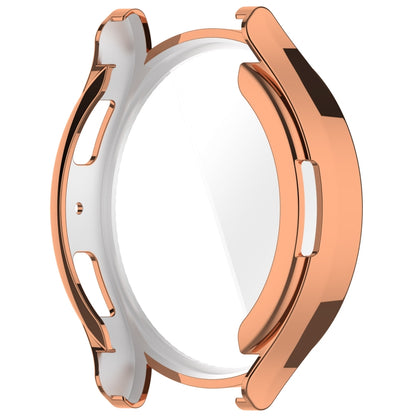 For Samsung Galaxy Watch6 44mm Full Coverage TPU Electroplated Watch Protective Case(Rose Gold) - Watch Cases by PMC Jewellery | Online Shopping South Africa | PMC Jewellery