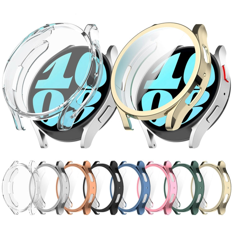For Samsung Galaxy Watch6 44mm Full Coverage TPU Electroplated Watch Protective Case(Black) - Watch Cases by PMC TechLife | Online Shopping South Africa | PMC TechLife