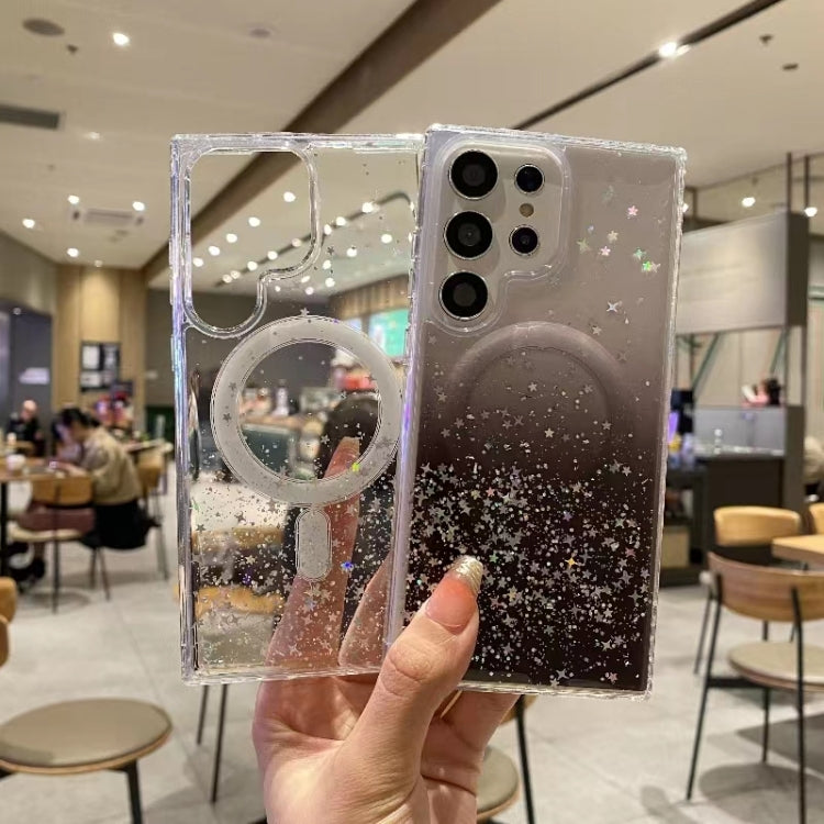 For Samsung Galaxy S22 5G Magsafe Glitter TPU Phone Protective Case(White) - Galaxy S22 5G Cases by PMC TechLife | Online Shopping South Africa | PMC TechLife