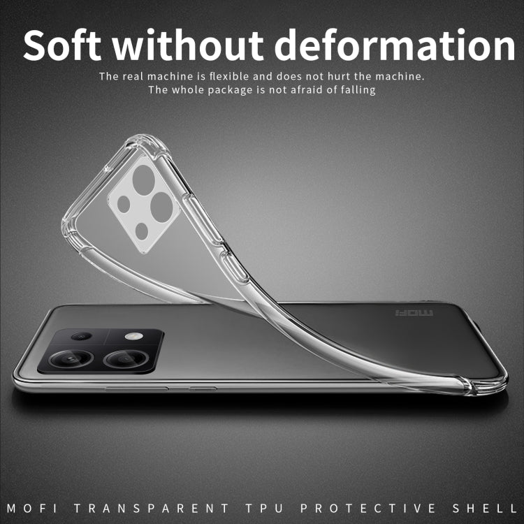 For Xiaomi Redmi Note 13 Pro MOFI Ming Series Ultra-thin TPU Phone Case(Transparent) - Note 13 Pro Cases by MOFI | Online Shopping South Africa | PMC Jewellery