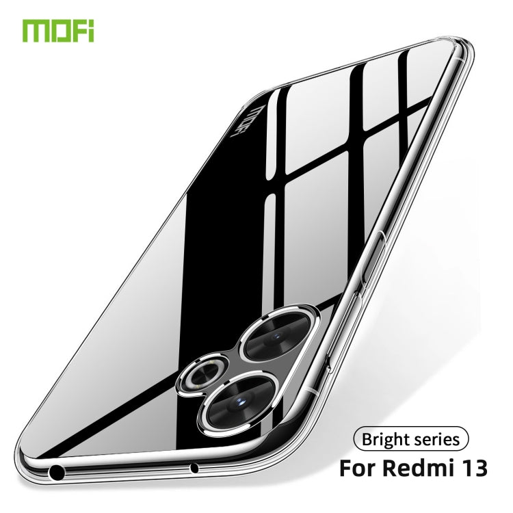 For Xiaomi Redmi 13 MOFI Ming Series Ultra-thin TPU Phone Case(Transparent) - Redmi 13 Cases by MOFI | Online Shopping South Africa | PMC Jewellery | Buy Now Pay Later Mobicred