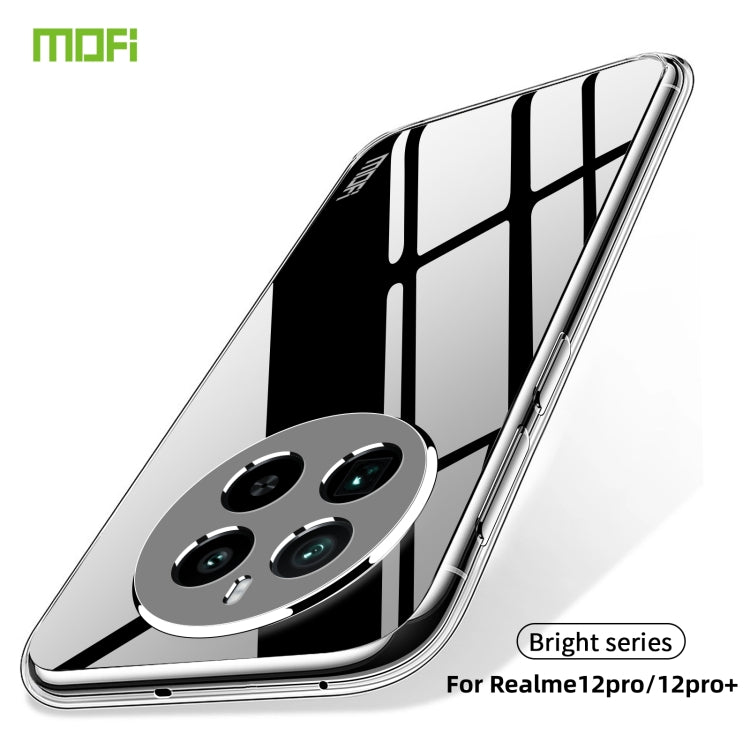 For Realme 12 Pro/ 12 Pro+ MOFI Ming Series Ultra-thin TPU Phone Case(Transparent) - Realme Cases by MOFI | Online Shopping South Africa | PMC TechLife