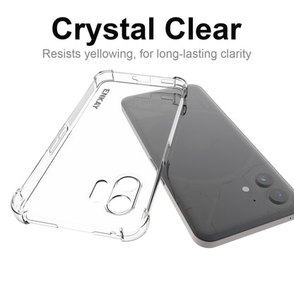 For Nothing Phone 2 ENKAY Transparent TPU Shockproof Phone Case with Glass Film - More Brand by ENKAY | Online Shopping South Africa | PMC Jewellery | Buy Now Pay Later Mobicred