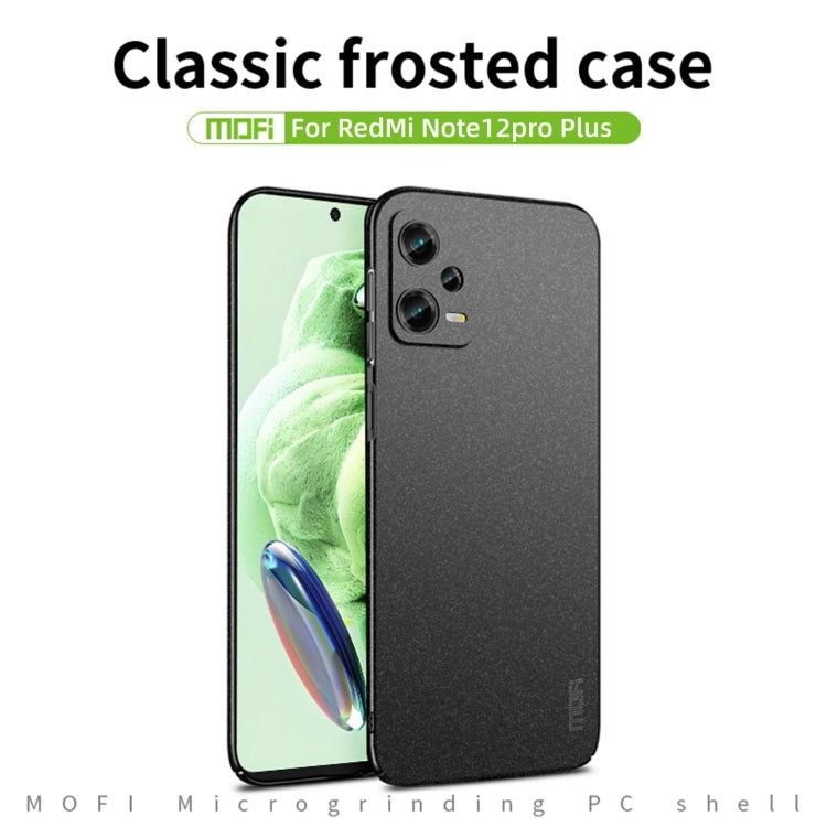 For Xiaomi Redmi Note 12 Pro+ Global MOFI Fandun Series Frosted PC Ultra-thin All-inclusive Phone Case(Gray) - Xiaomi Cases by MOFI | Online Shopping South Africa | PMC Jewellery