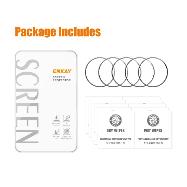 For Samsung Galaxy Watch8 40mm 5pcs ENKAY 3D Full Coverage Soft PC Edge PMMA HD Screen Film - free shipping - PMC TechLife - Order now!