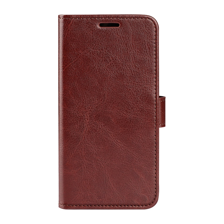 For Samsung Galaxy S25 5G R64 Texture Horizontal Flip Leather Phone Case(Brown) - Galaxy S25 5G Cases by PMC Jewellery | Online Shopping South Africa | PMC Jewellery | Buy Now Pay Later Mobicred
